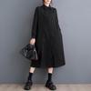 Long Sleeve Plus Size Vintage New In Dresses for Women Casual Loose Long Spring Autumn Shirt Dress