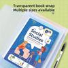 10шт A4/16K/22K прозрачный пластиковый чехол для книги самоклеящийся застежка водонепроницаемый и износостойкий защитный чехол для книг из ПВХ