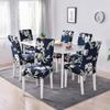 1/2/4/6 Pieces Printed Chair Cover Washable Big Elastic Kitchen Chair Covers Stretch Seat Slipcovers For Dining Room Home Decor