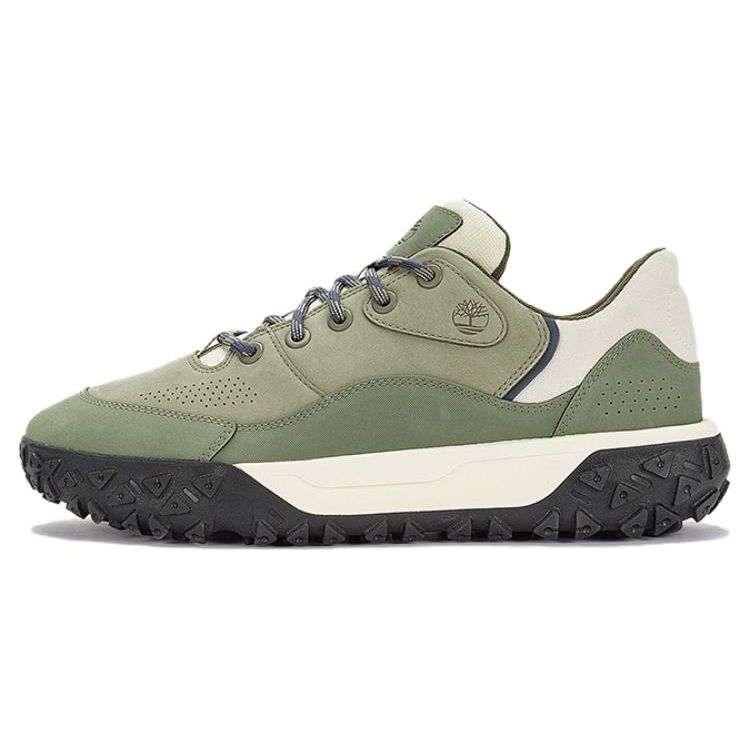 Timberland Greenstride Motion 6 Round Toe Lace-Up Durable Low-Top Hiking Shoes Men Hiking Shoes Dark-Green A6A3MM