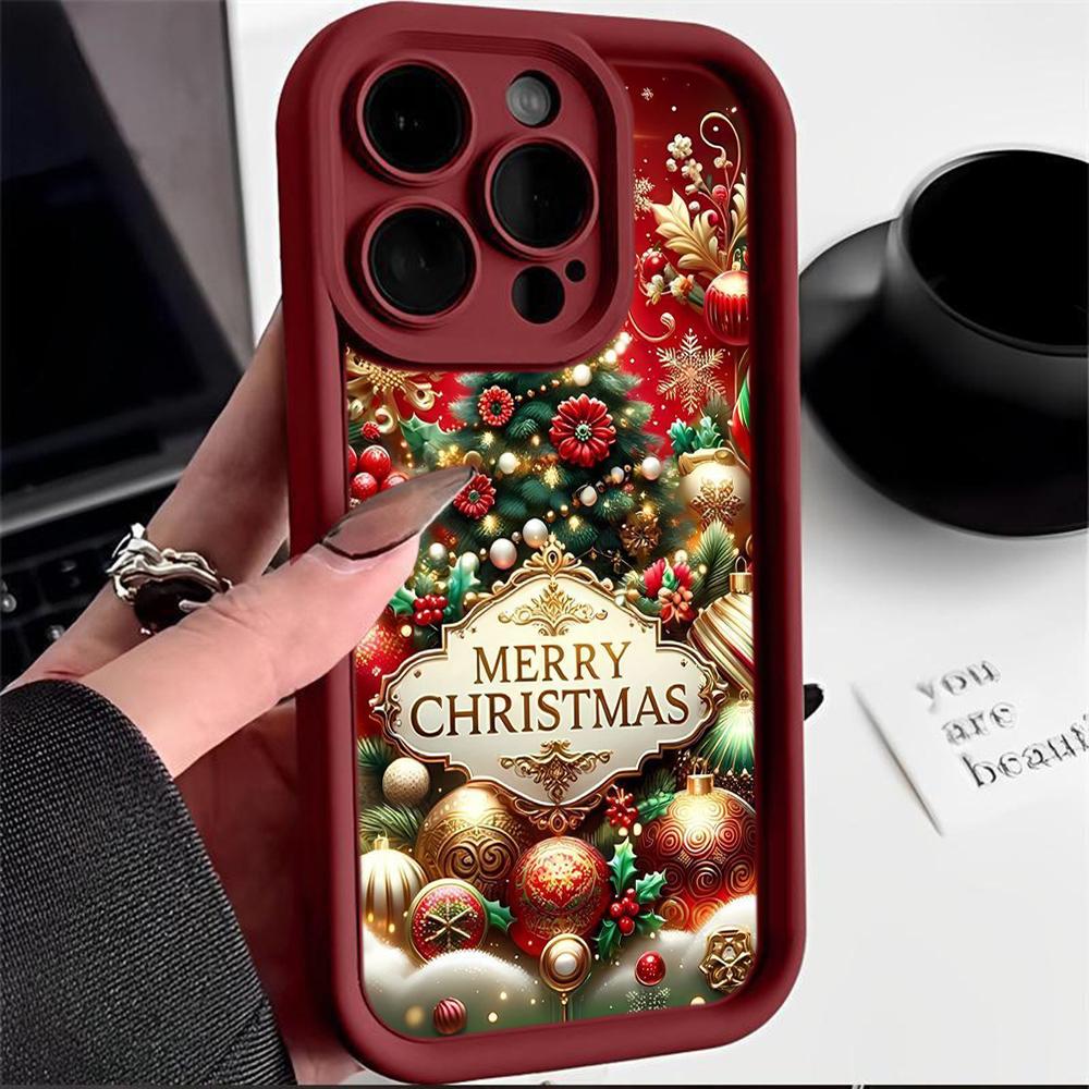 Мягкий чехол Sky Eye Ladder для Xiaomi 14T Redmi 13c 14c Note 11 12 13 Pro Все модели Xiaomi Redmi Чехлы для телефонов NY46 Рождественский Санта-Клаус Рождественская елка