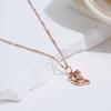 Kinel Red Natural Zircon Fox Jewelry Set Vintage Rose Gold Color Animal Necklace Earrings And Ring Sets
