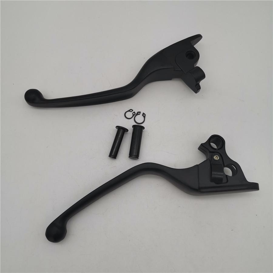 Пара левых и правых черных алюминиевых рычагов тормоза и сцепления для мотоцикла/скутера