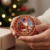 Christmas Decorative Desktop Items 2026 Coin, Holiday Commemorative Keepsake with Embossed Elk And Snowman Keepsakes Santa/Gingerbread Man/Snowman/Elk