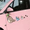 Автомобильные наклейки Тоторо Покрытие царапин крышка батареи мотоцикл шлем Икра электромобиль декоративные наклейки