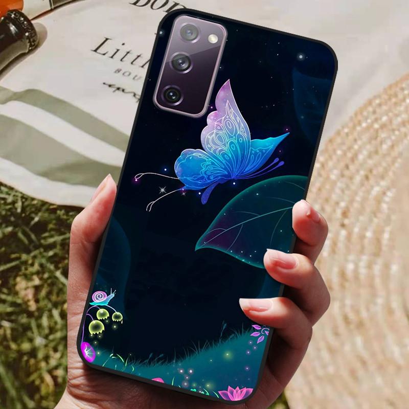 For Samsung Galaxy S20 FE S20FE Case Fashion Silicone Cover For Samsung S20 Fan Edition S20 Lite S 20 FE Phone Case Black Bumper