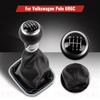 Для VW Polo 6R 6C Седан Хэтчбек 2011 2012 2013 2014 2015 2016 2017 6-ступенчатая ручка рычага переключения передач + Черная линия Чехол из ПУ-кожи