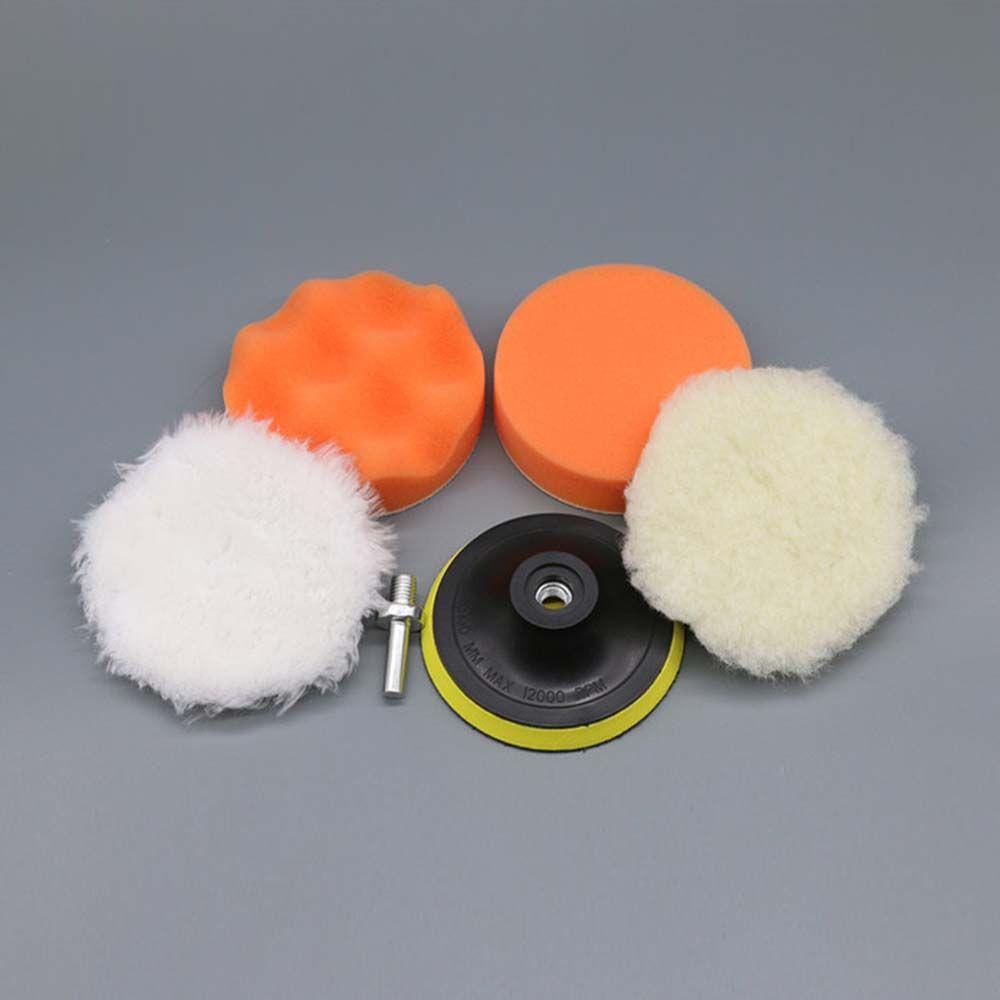 Drill Connecting Rod Polishing Pad Wool Wheel Car Polishing Disc Waxing Sponge Wax Collecting Tray