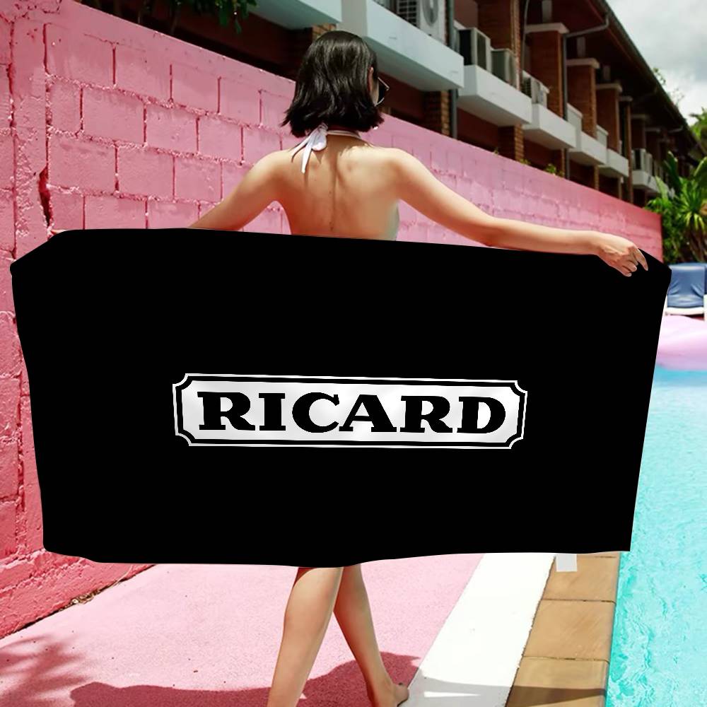 R-RicardS LOGO Microfiber Blanket Quick Drying Beach Towels Oversized Printing Super Absorbent Pool Towel Blanket