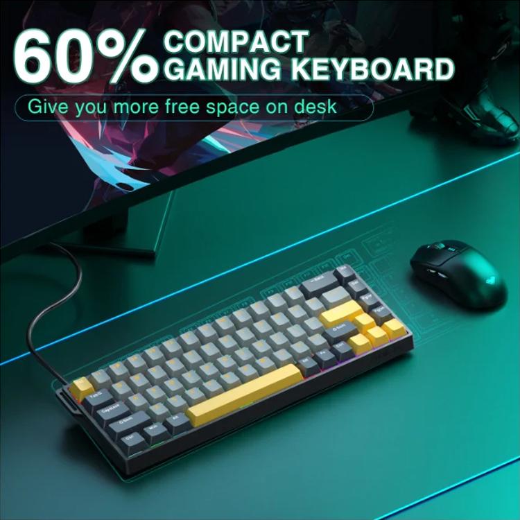 Dropshipping AULA WIN68HE MAX Version 68 Keys RGB Wired Keyboard Gaming Office Keyboards