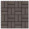 Terrace Tiles 22 Pcs 30 X 30 Cm 2 M² WPC Dark Brown