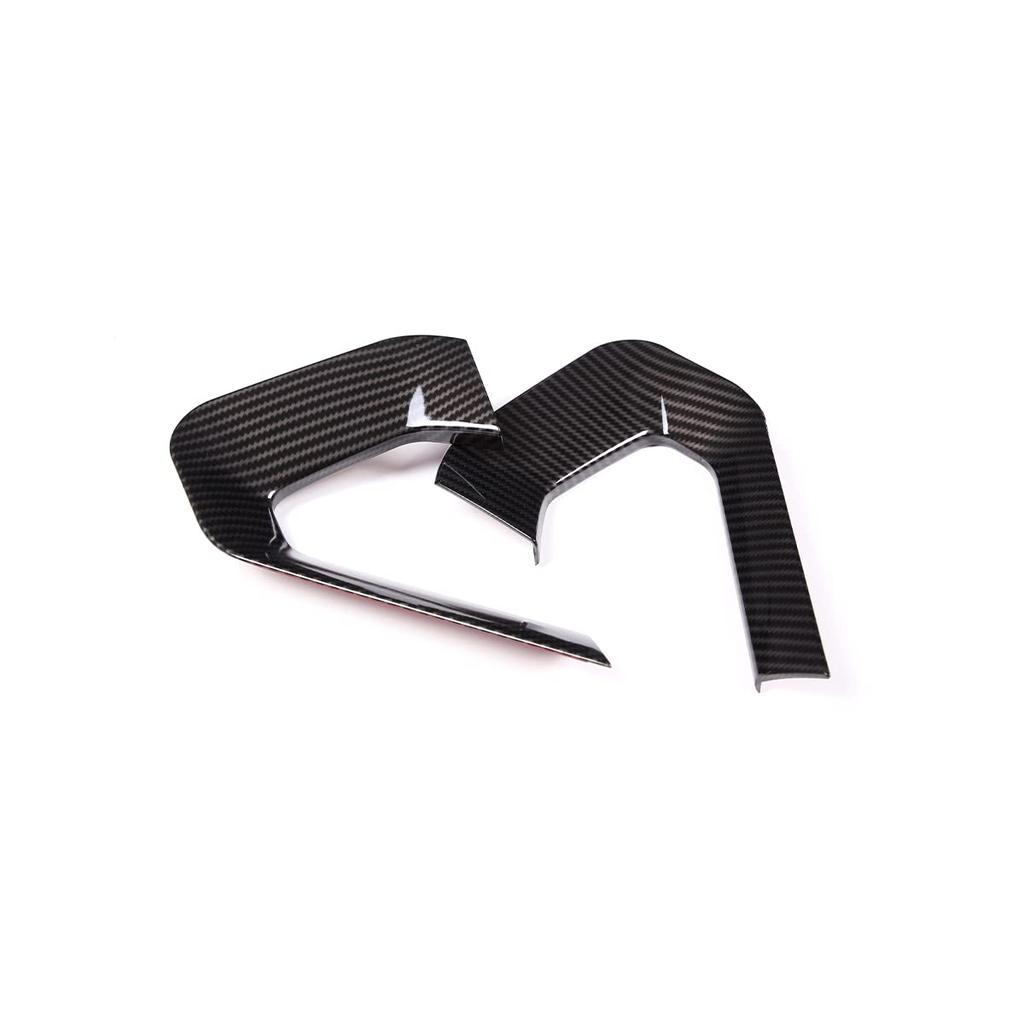 METYOUCAR 2-Piece Set of U-Shaped Center Console Trim Strips for Land Rover Range Rover Evoque (2012-2018) - Carbon Fiber Look