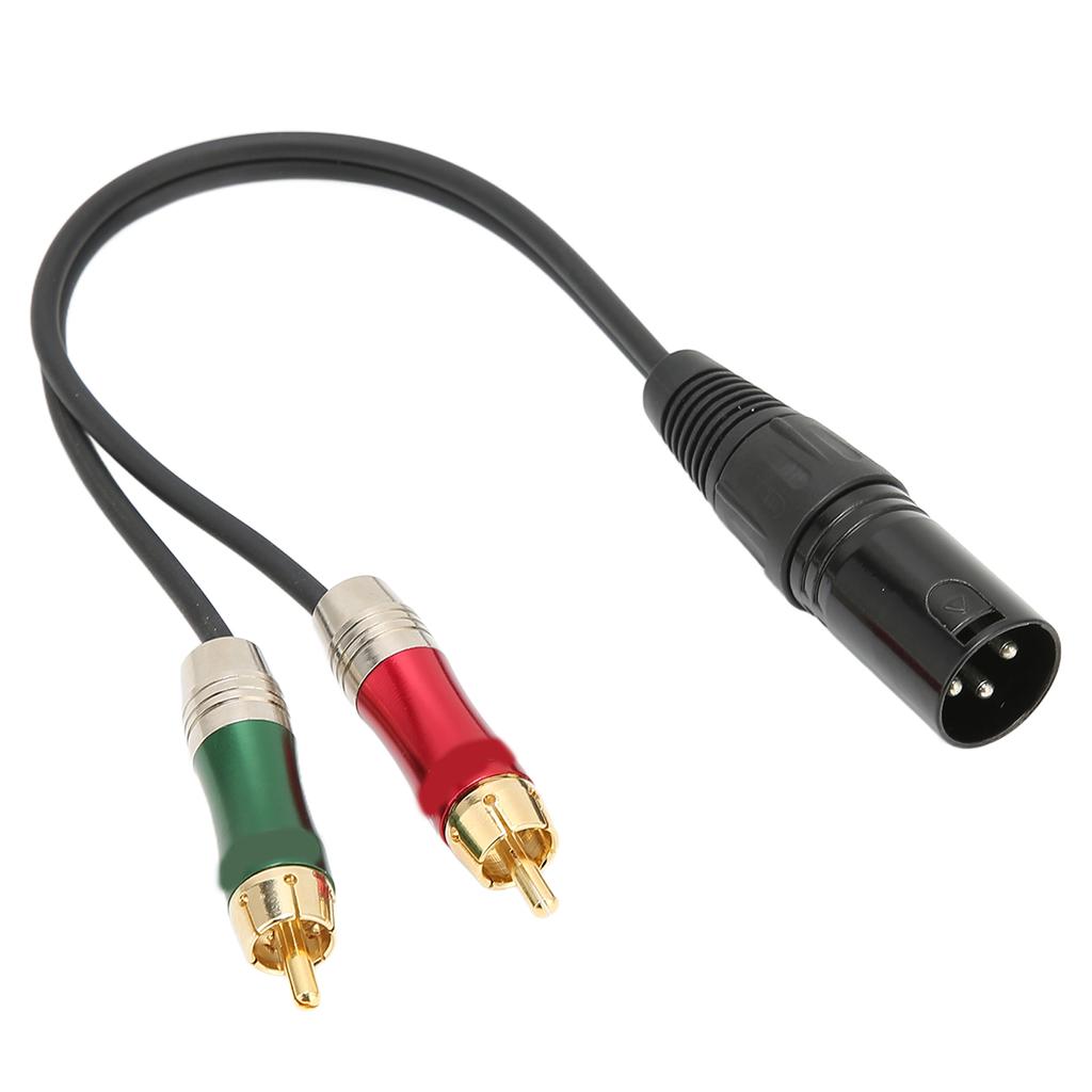 Кабель XLR к DC 3,5 мм Двойной RCA Папа Стерео Без потерь Универсальный Микрофонный Разветвитель Провод для DVD VCD XLR Папа к 2RCA 2м