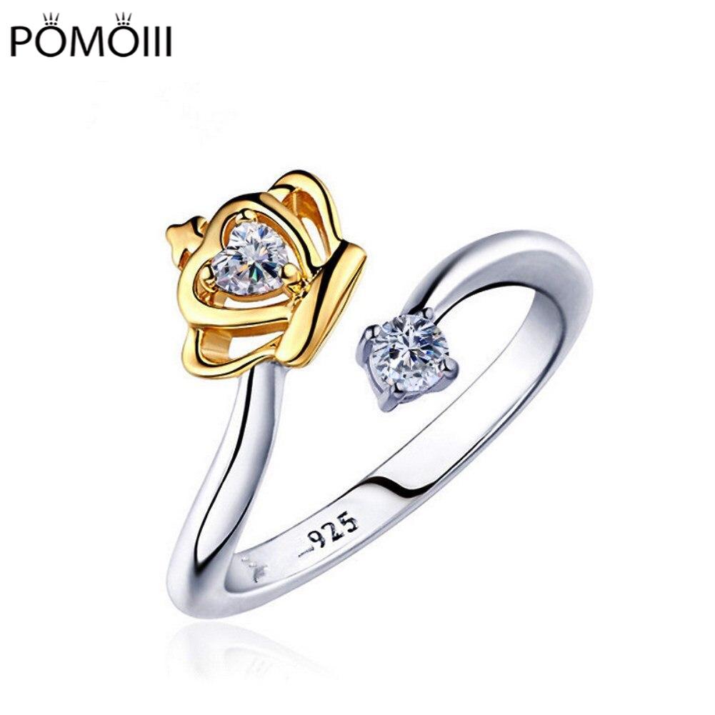 Classic Wedding Sparkling AAAAA Zircon Ring 925 Sterling Silver Engagement Rings For Women Fine Jewelry Ring Gift Wholesale