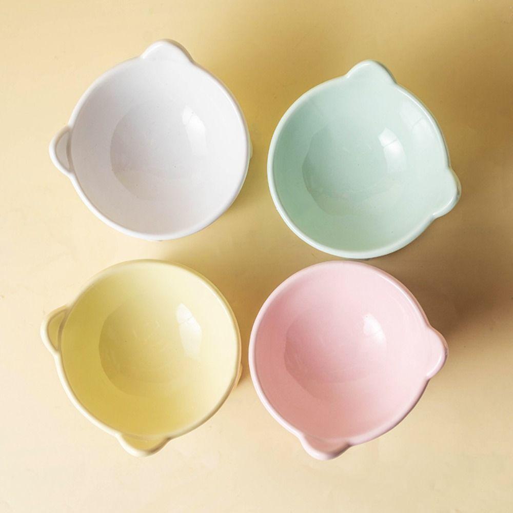 Творческая миска для домашних животных с высокой ножкой, керамическая поилка для домашних животных, кормушка для собак, защита шеи