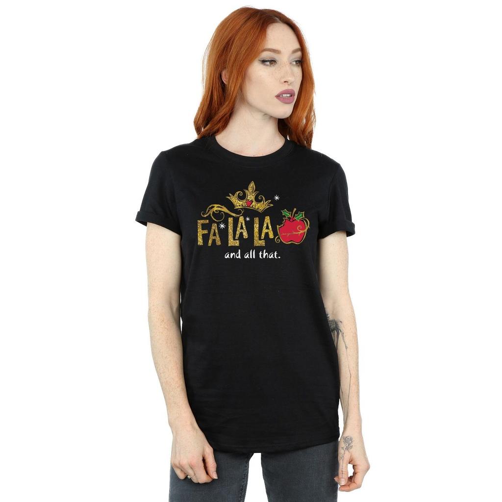 Disney Womens/Ladies Princess Snow White FaLaLa And All That Cotton Boyfriend T-Shirt