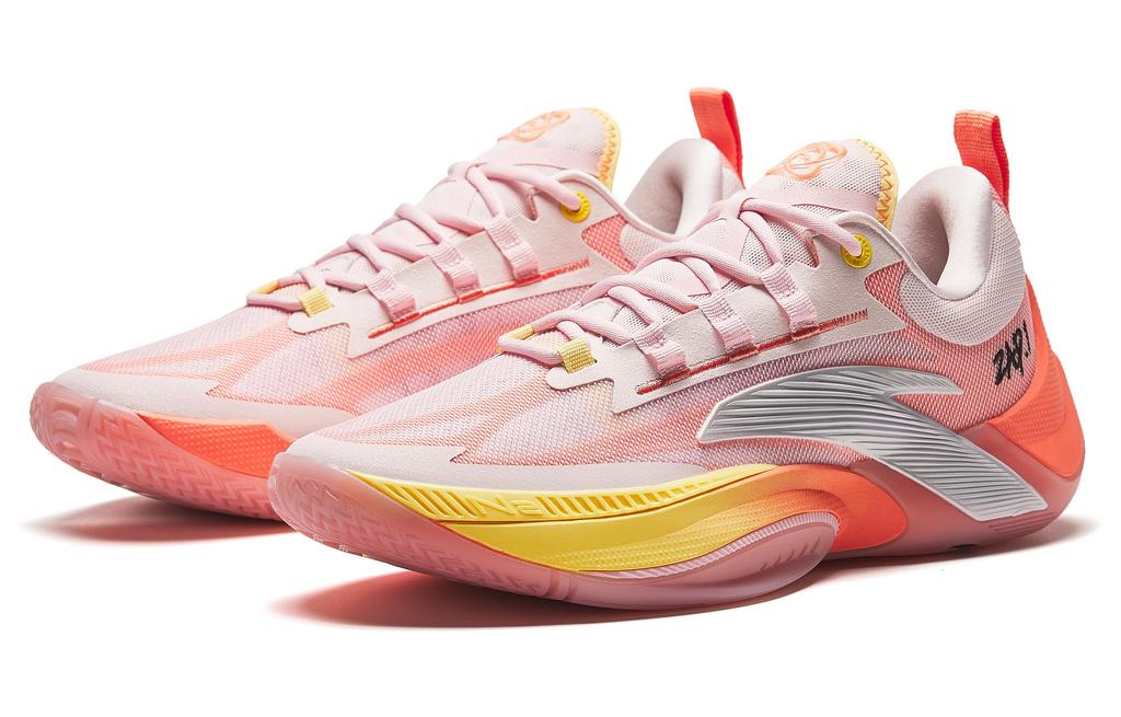 Men's Sneakers Anta Zap 1 Honey Peach TPU Low top Basketball Shoes Men's Pink