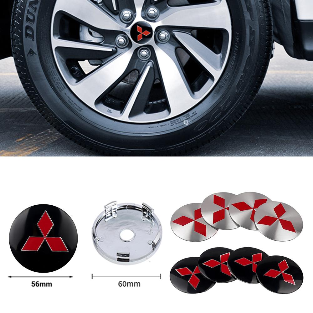 4 шт. Колпаки на ступицы колес, эмблемы, наклейки для Mitsubishi Ralliart Lancer Outlander ASX Cross