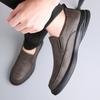 Fashion Spring Autumn Fashion Leather Lightweight Slip-on Platform Men's Loafers Designer Soft Sole Casual Business Men's Dress Shoes
