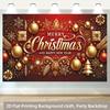 2D flat, 1 piece, Christmas celebration party banner, multifunctional holiday decoration