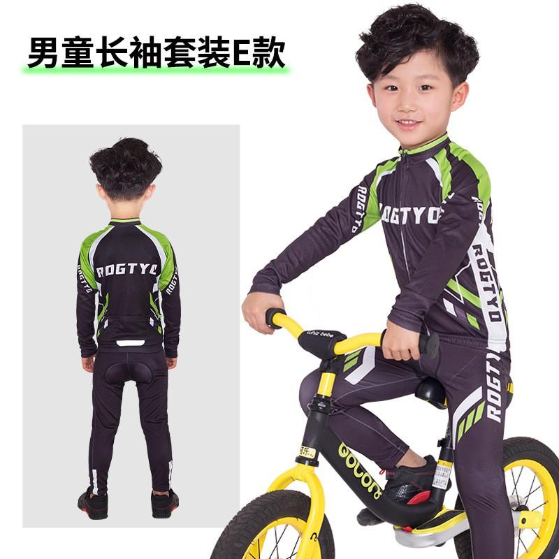 Kids Balance Bike Racing Suit Long Sleeve Cycling Outfit Toddlers Children