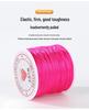 0.8mm Flat Elastic Thread - 500m Colored Spandex Cord for DIY Bracelets and Beading