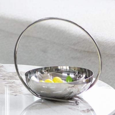 Дизайнерская корзина с кольцами, фруктовая тарелка, фруктовница из нержавеющей стали, украшения, модель гостиничного клуба, арт-декорации