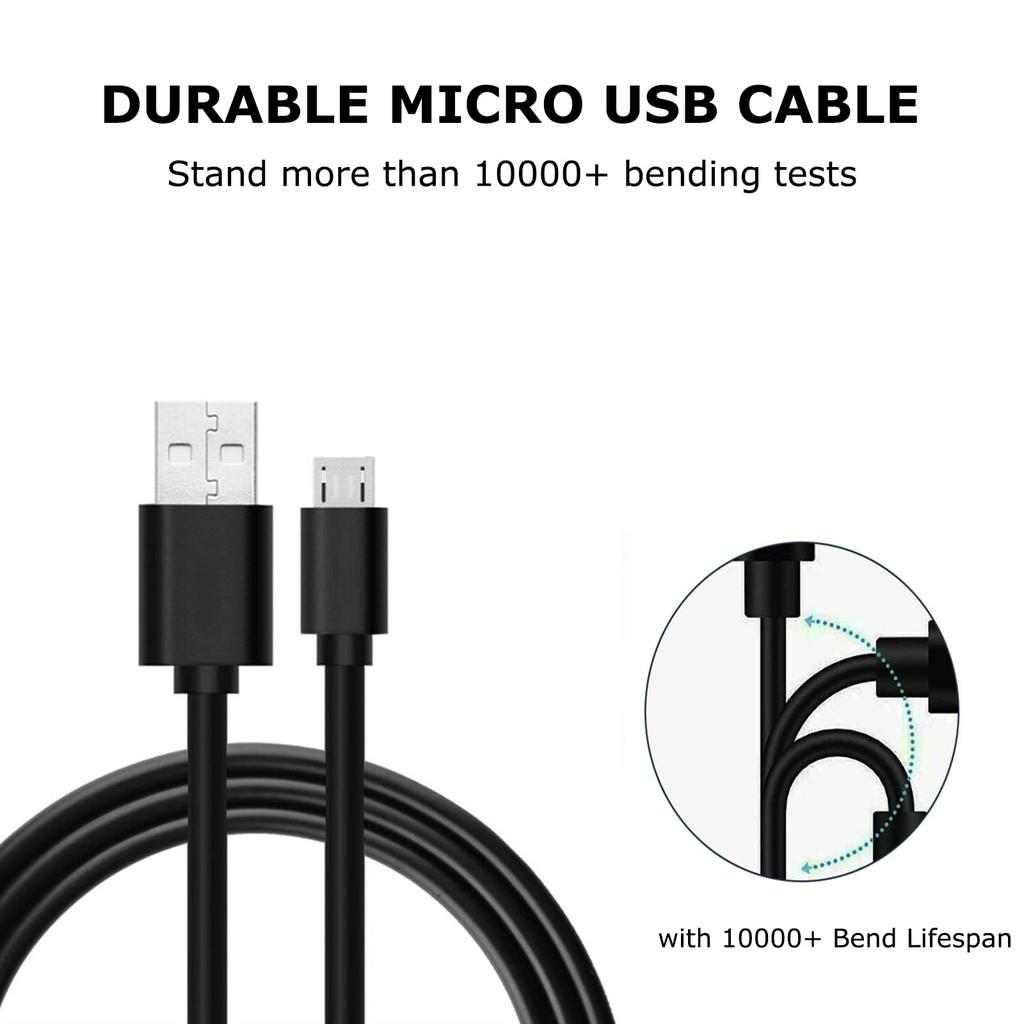 Кабель Arzweyk USB A на Micro USB для микрофона, 5 футов, синий. Совместим с профессиональными микрофонами Yeti Nano и Yeti X