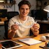 Handheld Fidget Devices 3D Printed Imitation USB Cable Toy Flexible Articulated Unique Office Gadgets Stress Relief Sensory Toy for Desk Decompression