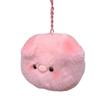 Soft Plush Pig Head Bag Pendant Animal Keychain Plush Pig Keychain  Female Lady Girl
