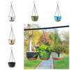 Hanging Chain Plant Pot Hydroponic Baskets Flower Pots Self-Watering Hanging Planters  Outdoor