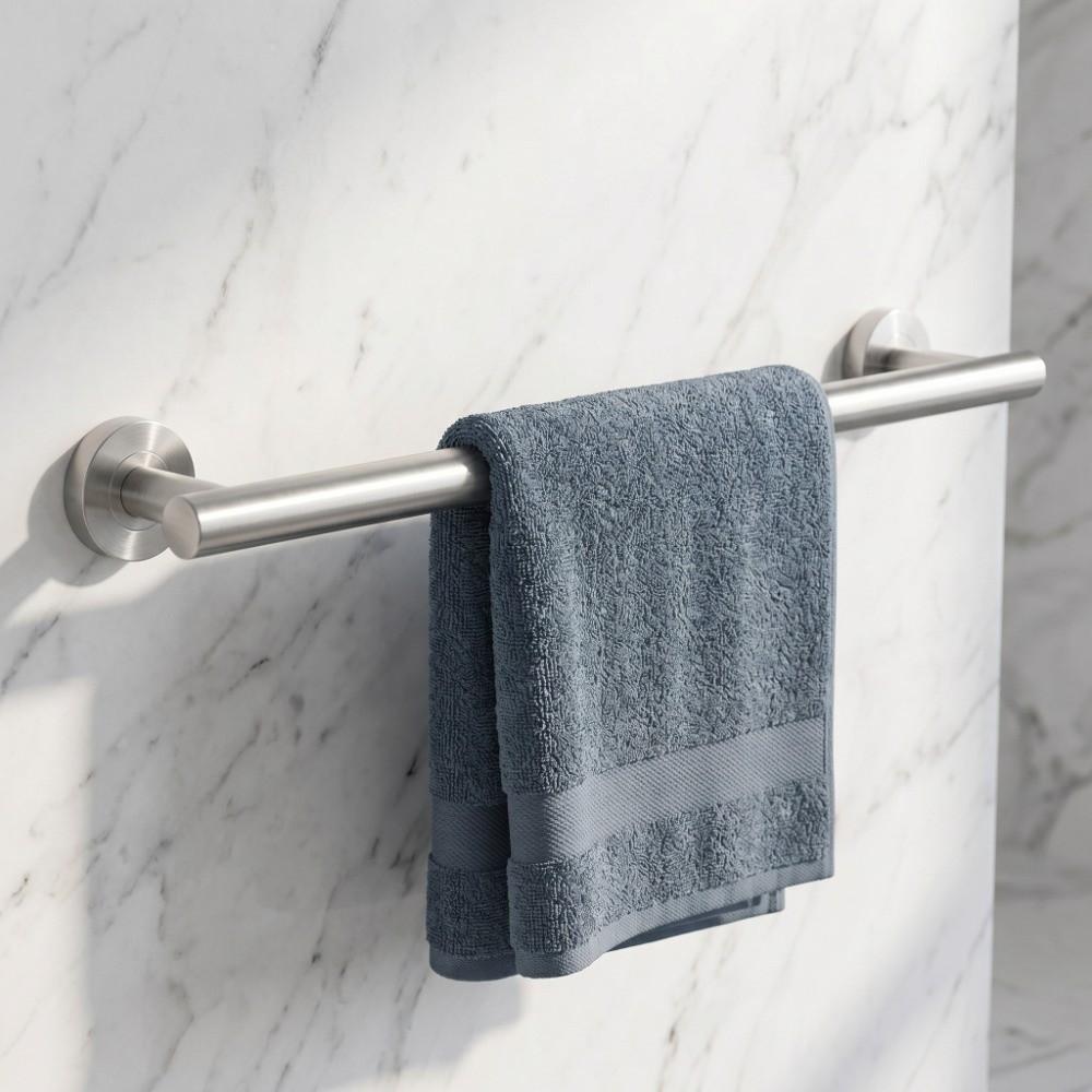 Stainless Steel Towel Holder Brushed Finish Towel Rod Towel Rack Bathroom Kitchen Laundry Room