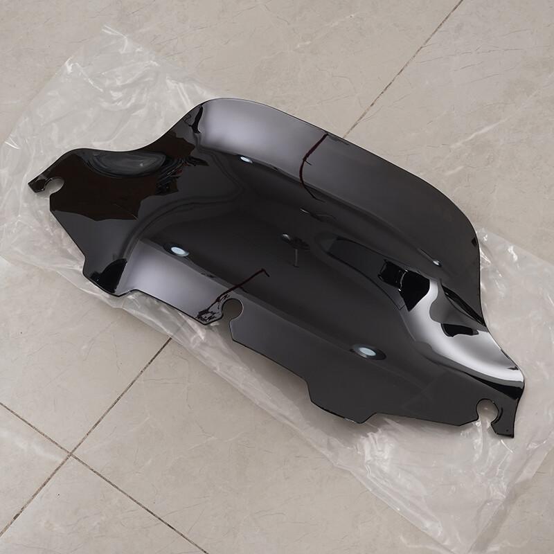 Черное 8-дюймовое волнообразное ветровое стекло Подходит для Harley Touring Street Glide 1996-13
