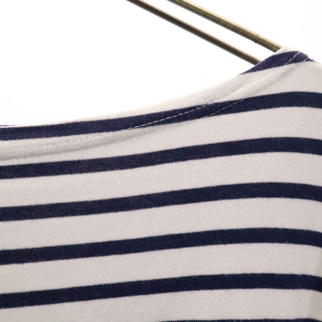 Orcival Made In Japan Border Pattern Short Sleeve Boat Neck Basque Shirt Men's Used