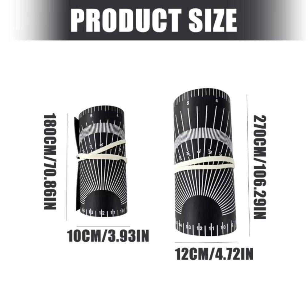 PVC Cloth Circumference Marker Flexible Layout Gauge Wrap Around Pipe Measuring Tool Pipe Fitter