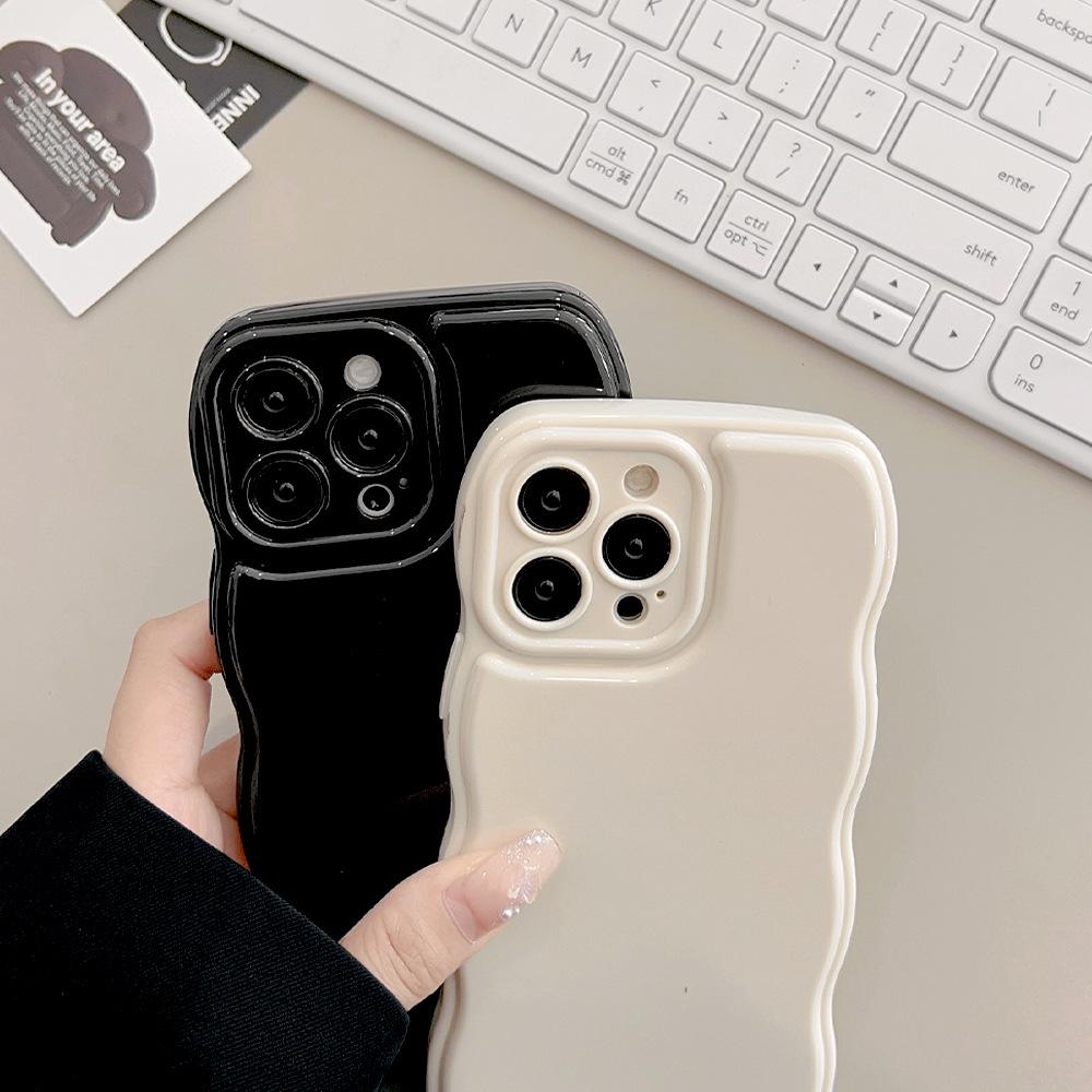 Применимо к чехлу для мобильного телефона Apple iPhone 11 11promax однотонный с воздушной подушкой 11 силиконовый 11 простой 11 с волнистым краем 11