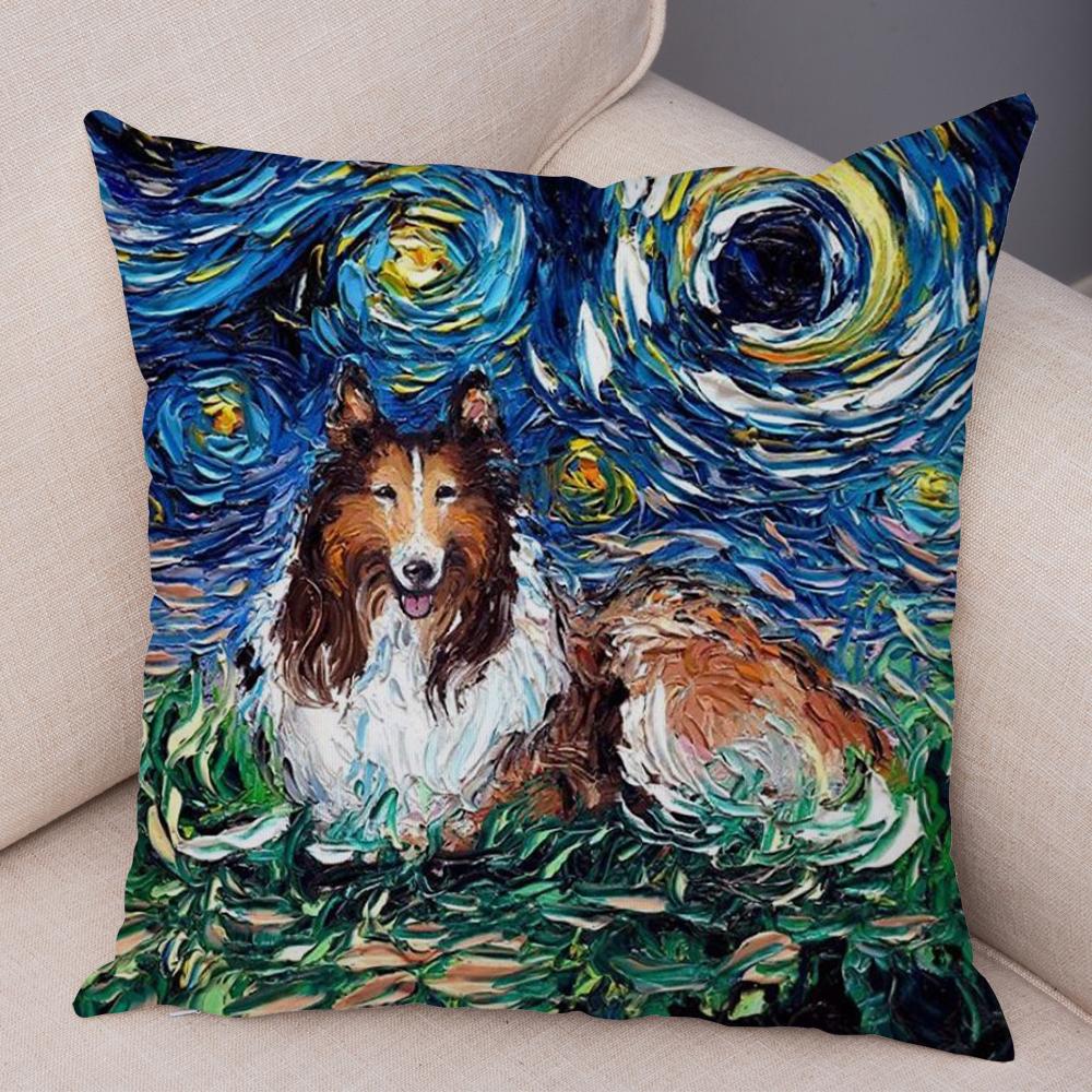 Original Decorative Cushion Cover Abstract Swirl Pattern with Animal Motif Soft Square Pillow Home Living Accessory xcm
