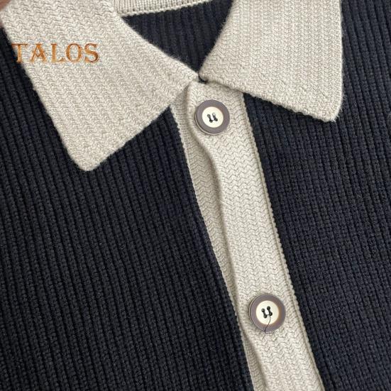 Мужской свитер, пальто, толстый, цветной, застежка на пуговицы, отложной воротник, трикотажный, свободный, сохраняющий тепло, куртка, осень-зима, кардиган, верхняя одежда