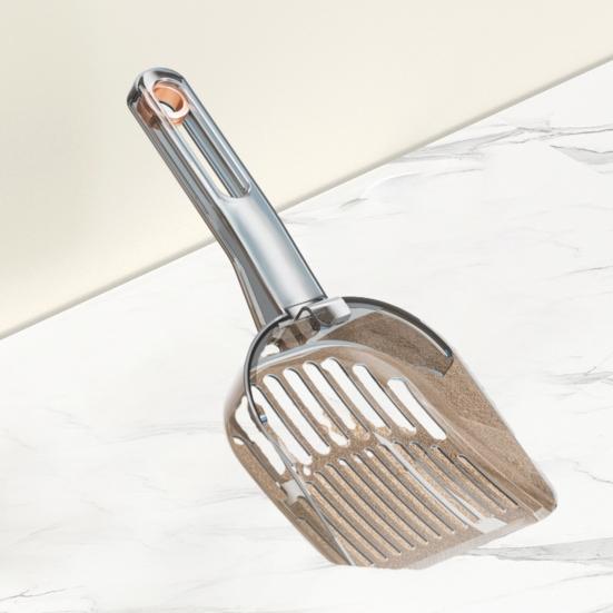 Лопатка для кошачьего туалета с эргономичной ручкой, расширенная полая конструкция, многоразовая лопатка для домашних животных, инструмент для чистки какашек