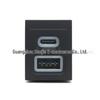 Совместимо с моделями Volkswagen POLO 04-11: Розетка с быстрой зарядкой USB QC3.0C + Type-C.