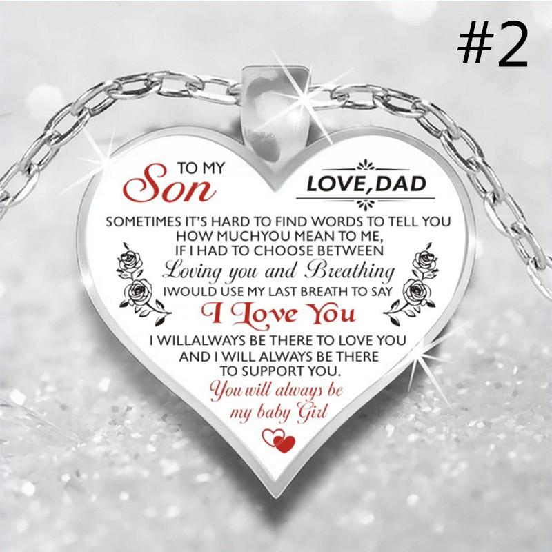 Женская мода в форме сердца подвеска из сплава подарок моей лучшей сестре/хорошему другу/дочери/внучке/жене/сыну Рождественский подарок семейное ожерелье