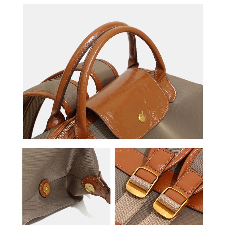 Стильный женский легкий нейлоновый рюкзак для поездок на работу: Путешествия, Школа, Бизнес, Большая вместимость, Колорблок, Водонепроницаемый