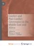 Книга Conflict and Post-Conflict Governance In the Middle East and Africa
