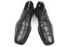 Lloyd Leather Swirl Moc 25.0 Black Dress Shoes Made in Germany(USED)