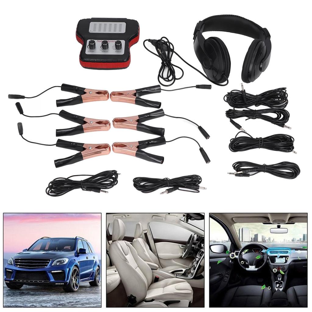 6-канальный автомобильный электронный стетоскоп, инструмент для проверки аномального шума трансмиссии двигателя, 100 Гц-10 кГц