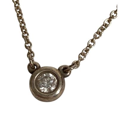 TIFFANY&Co. Аксессуары По метру 1PD Алмазная Цепь-Ожерелье Серебро AG925