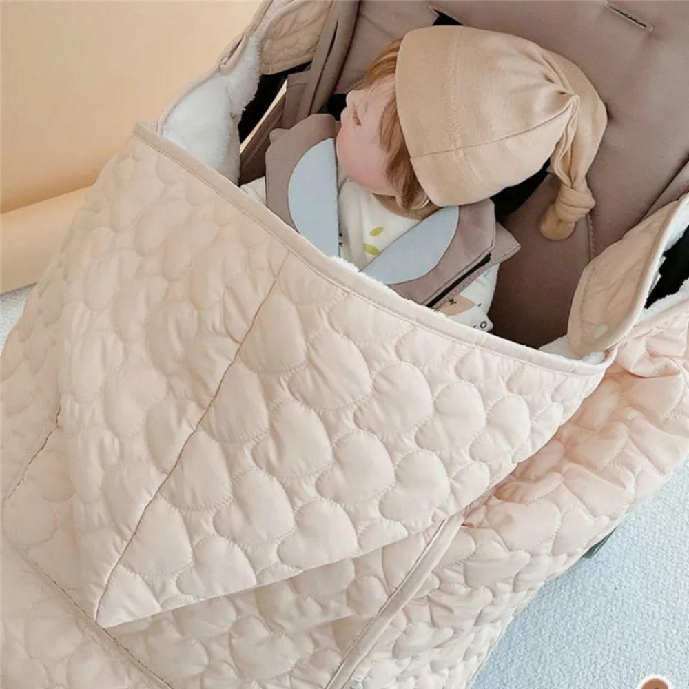 Thicken Toddler Trolley Cover Windproof Newborn Swaddle Wrap Portable Kids Sleeping Quilt Travel