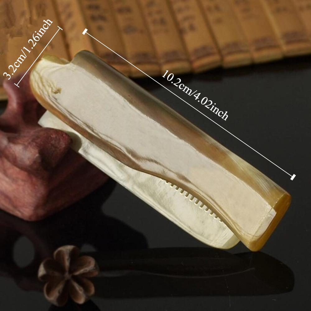 Складная роговая расческа, карманная расческа, инструмент для массажа и укладки для дизайна волос, портативный инструмент для ухода за волосами, роговая расческа.