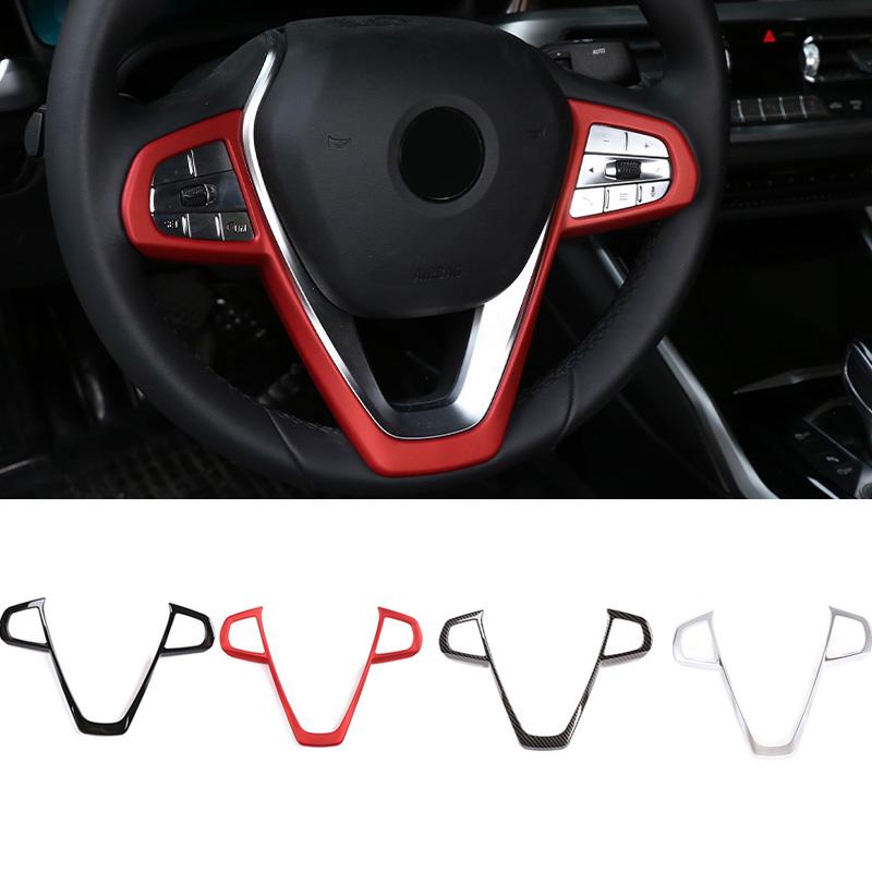 Кнопка на рулевом колесе, декоративная накладка V-образной рамы, чехол для BMW 3 5 серии G20 G30 X3 X5 X7 G01 G05 G07 GT6 G32 7 серии G11