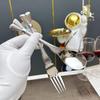 2 шт. Креативная обеденная ложка-вилка из нержавеющей стали с хвостом рыбы, ложка для еды, вилка для лица, детская вилка, десертная фруктовая вилка, набор посуды